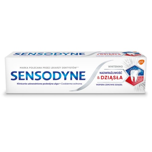 Sensodyne Hypersensitivity Biela zubná pasta 75 ml