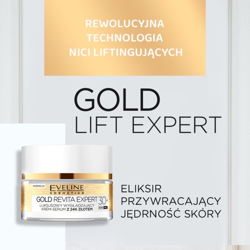 Krém-sérum Eveline Cosmetics Gold Revita Expert