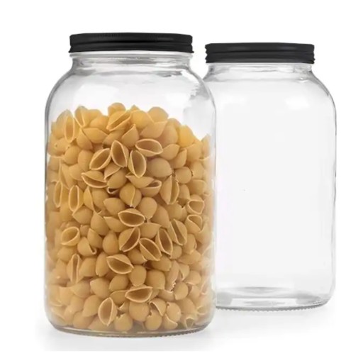 XXL PLASTOVÁ JAR 2500ml nádoba 2,5L PET müsli cestoviny do jedla