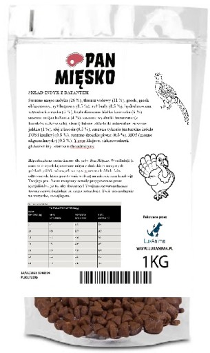 MÄSO NA PANKE, SUCHÉ MORČANIE S CHRUKUMNÝM BAŽANTOM 1kg