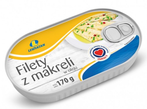 MAKERELOVÉ FILETKY V OLEJI LEWIATAN 170G
