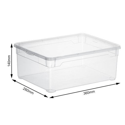 Úložný box Rotho CLEAR 10l