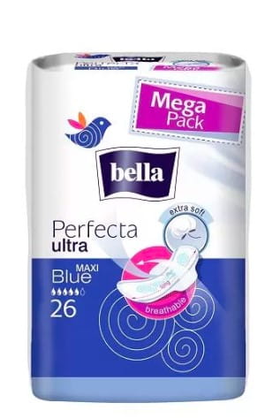 Bella Perfecta Ultra Maxi Hygienické vložky Blue 26 ks.