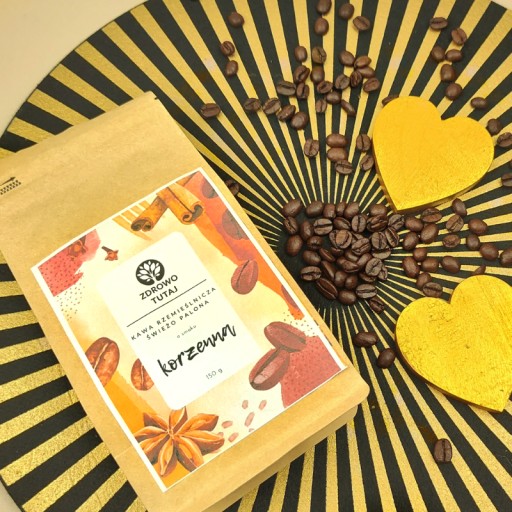 PIKANTNÁ Zrnková káva s príchuťou Arabica, čerstvo pražená Zdravá tu 150 g