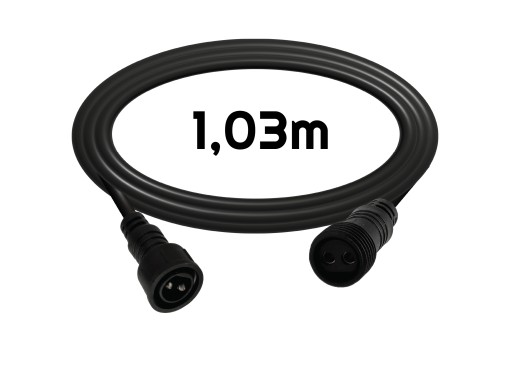 Konektor predlžovacieho kábla pre girlandy LED svetelné reťaze 1m BERGE
