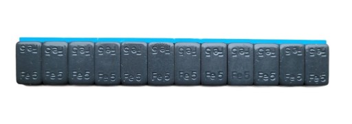 Grafitové závažia nalepené na ráfikoch, 12x5g, 10 pásikov