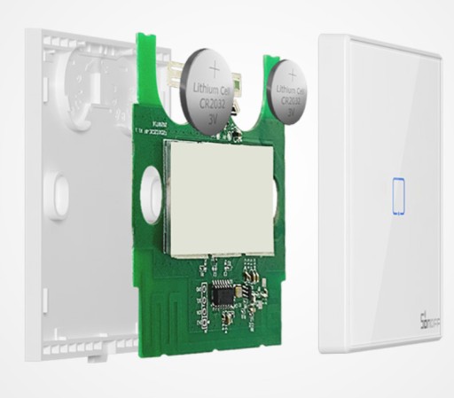 Bezdrôtový spínač svetiel Sonoff T2EU1C-RF 433 MHz (1-kanálový)