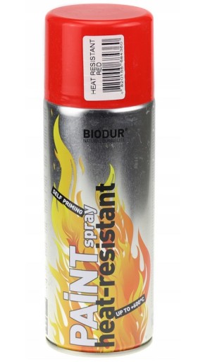 BIODUR Žiaruvzdorný sprej 400ml 600*C Červený