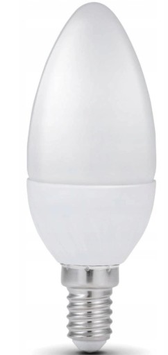 LED žiarovka na sviečku, závit E14, 7W, 6500K, stud