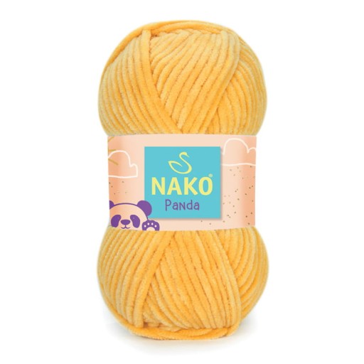 Nako Panda 3116 žltá (plyšová)