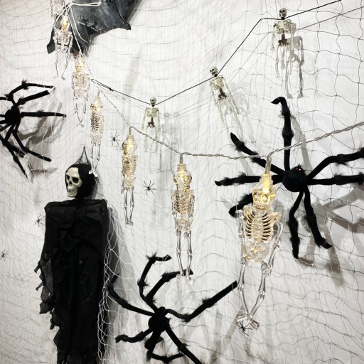 DEKORATÍVNA SIEŤ PIDER WEB HALLOWEENSKÉ OZDOBY BALÓNKY VANEC PIDER BAT