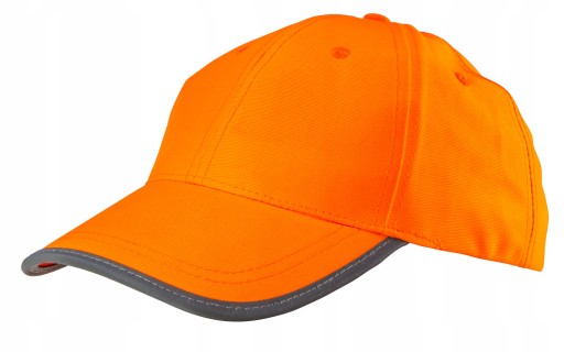 Oranžová, hladká pracovná čiapka