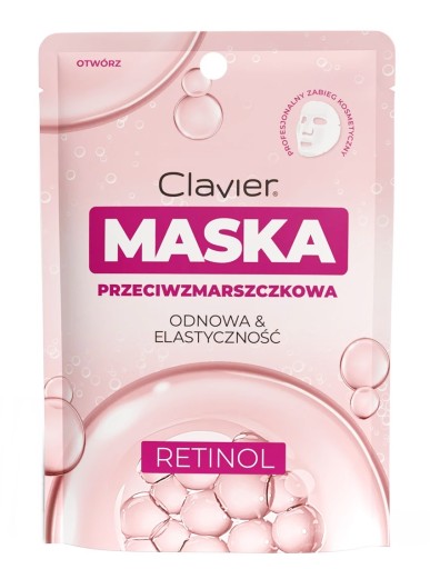 Clavier maska na tvár proti vráskam s retinolom