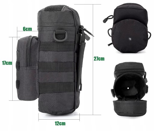 Taktické vojenské Molle puzdro na airsoftovú fľašu