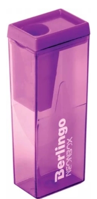 Orezávač NeonBox, 1 otvor, nádoba, mix farieb Berlingo