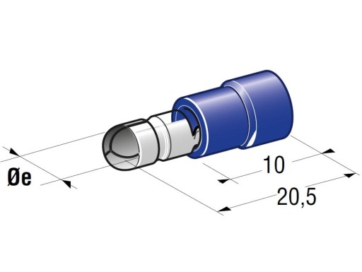 Izolované konektory C 4/2,5 zástrčka /10ks/