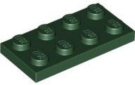 LEGO 3020 TANIER 2x4 tmavozelená (15g) 12 ks