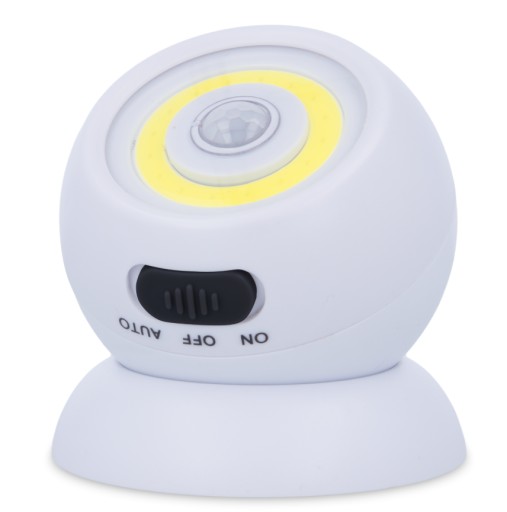 Lampa Lethe na batérie s pohybovým a súmrakovým senzorom, výkon 3W, biela