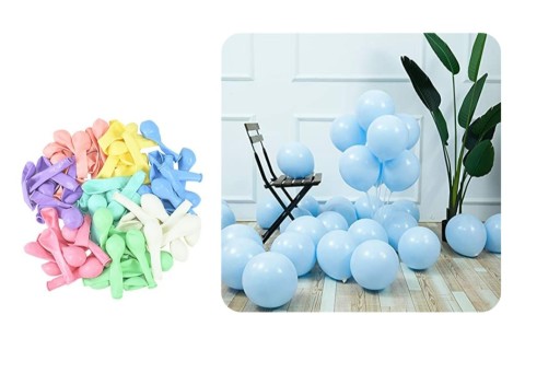 Latexové balóny, malé modré pastelové, 5 palcov, 25 ks