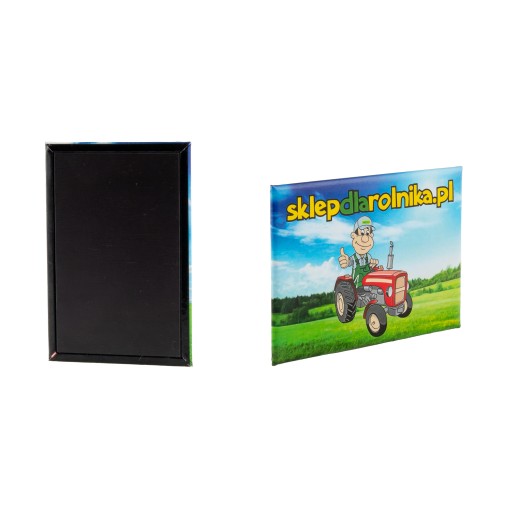 HORIZONTÁLNY MAGNET 78x53 LÚKA S LOGOM predajňa FARMÁR