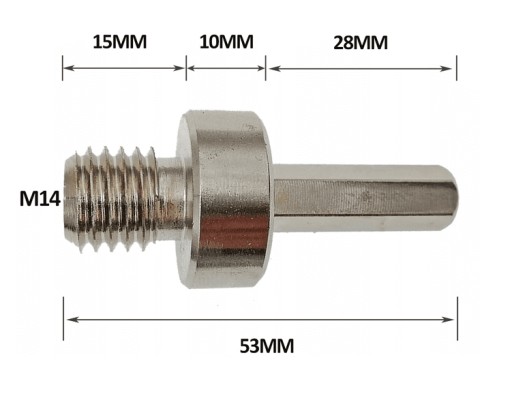 Adaptér na dierovú pílu M14 Falon-Tech FT0301