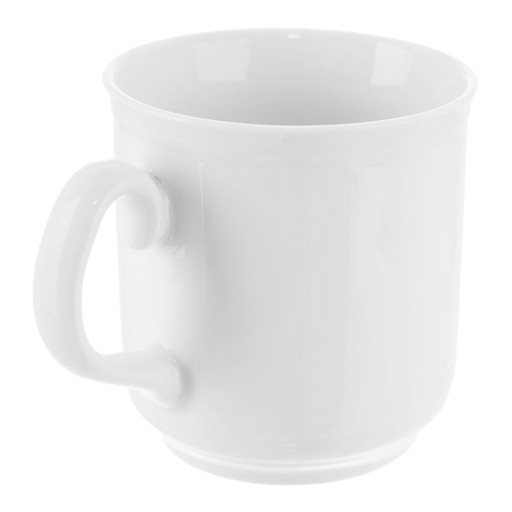 Porcelánový hrnček, biely, nápoje, káva, čaj, 400ml