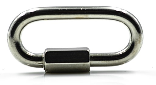6mm KARABÍNA 6x45 SKRUTKOVANÝ ČLÁNOK kyselinovzdorná nerez A4 8253