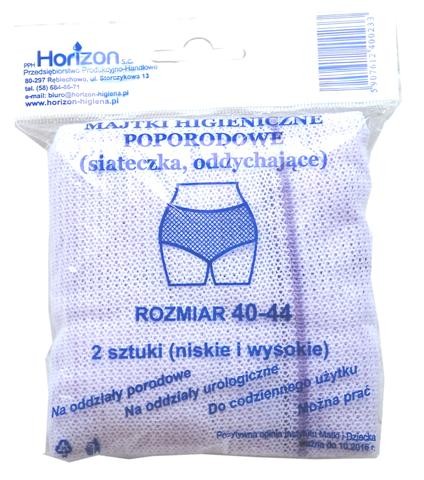 OPÄTOVNE POUŽITEĽNÉ POZRODNÉ NOHAVIČKY 40-44 2 ks HORIZONT