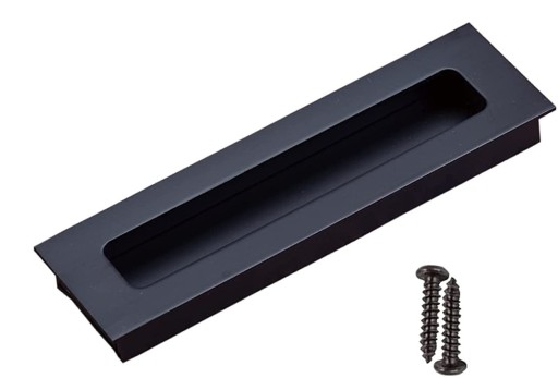 ÚCHYTKA NA ZABUDOVANÝ NÁBYTOK, MAT ČIERNA, loft 110 mm