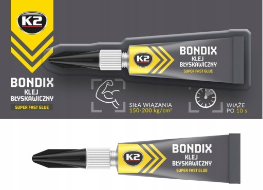 SUPER GLUE K2 3g, SILNÝ kyanoakrylát 10 sek