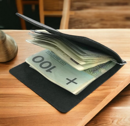 Kožené puzdro na bankovky Kožená peňaženka na bankovky do tenkého vrecka