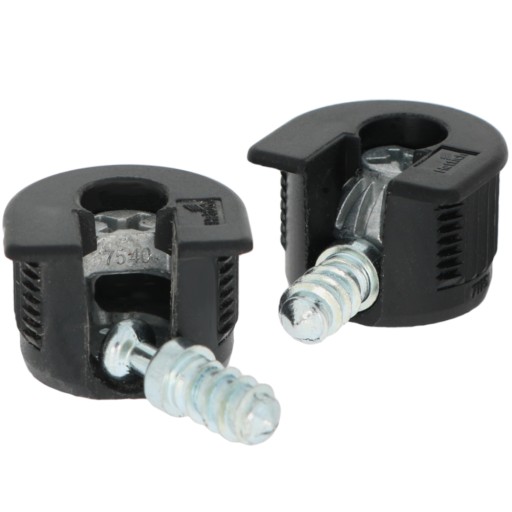 SET 10 SET Excentric CONNECTOR nábytok excentrický čierny VB 35 / 19 + čap