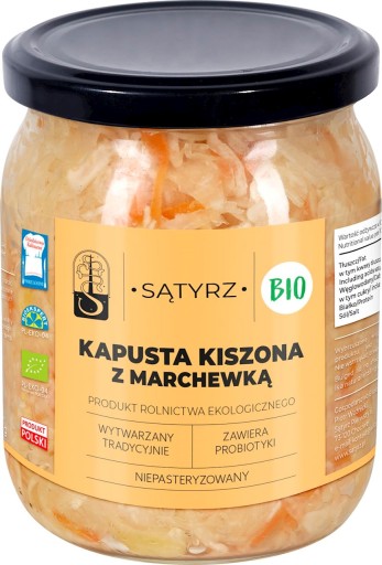 KYSNUTÁ KAPUSTA S BIO MRKVOU 450g SĄTYRZ