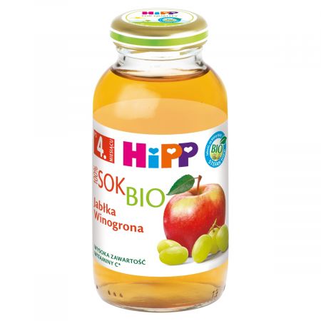 100% jablkovo-hroznová šťava po 4 mesiacoch 200 ml HIPP SOCZEK