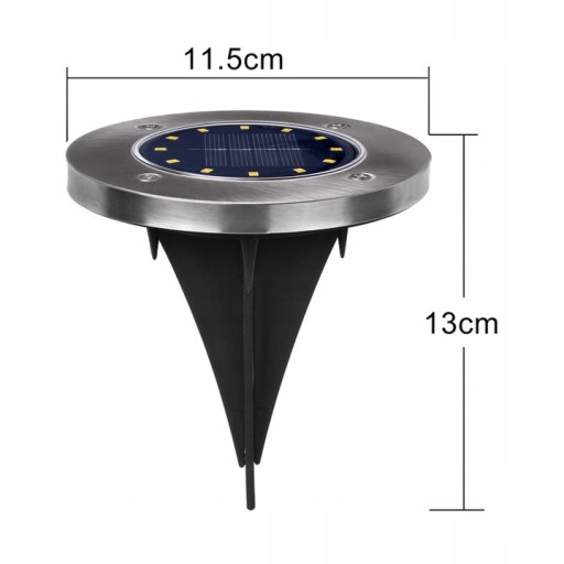 SLNEČNÁ ZÁHRADNÁ LAMPA, NAJAZDENÁ, HNACÍ DISK