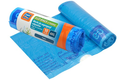 VRECKÁ NA ODPADKY S MODROU PÁSKOU na PAPIER, 60L