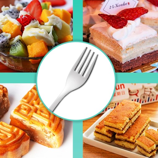 VIDLIČKY NA TORTY DEZERTY TORTY DEZERTNÉ VIDLIČKY LESK SET 6 ks.