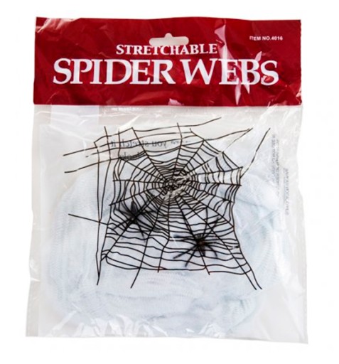 UMELÁ BIELA PAVUČINA PRE HALLOWEENSKÝCH PAVÚKOV 60g