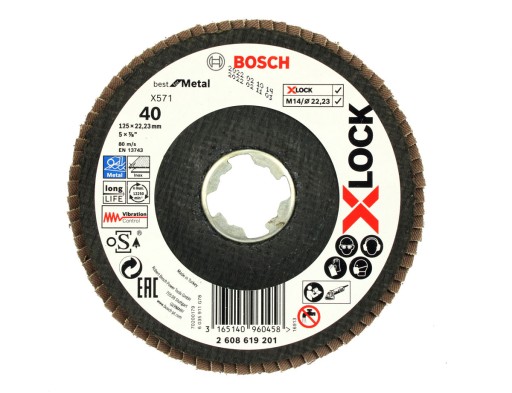 BOSCH KLAPKA DISK 125mm GR.40 X-LOCK NA KOV