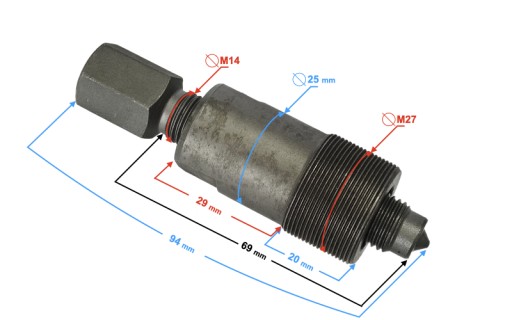 MAGNETOVÝ SŤAHOVAČ KOLIES MAGNET CROSS KXD M27x1