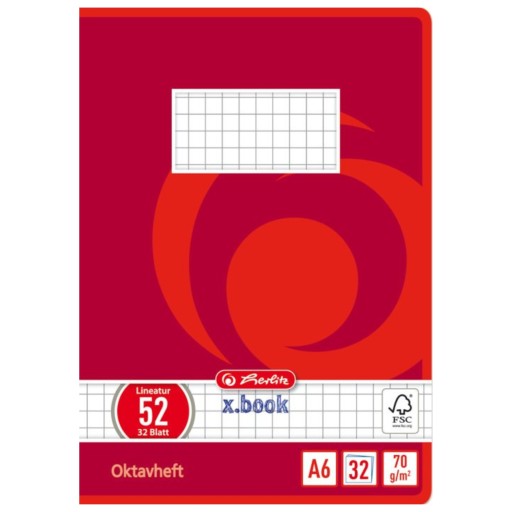 A6 kockovaný zošit na slovíčka Herlitz 32k 70g