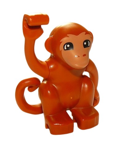 LEGO DUPLO MONKEY FIGURKA tmavo oranžová (15 g)