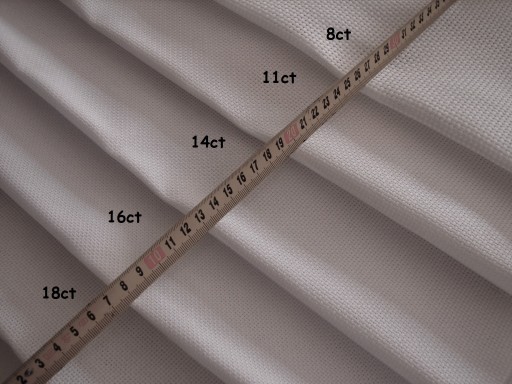 AIDA plátno, ČIERNA farba, 44o/10 cm, šírka 75 cm