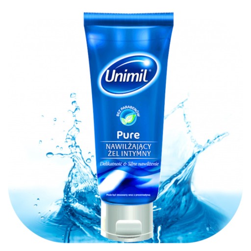UNIMIL PURE MOISTURIZING Intímny gél 80 ml Relaxačný, jemný k pokožke