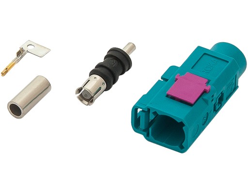 ADAPTÉROVÝ ANTÉNNY KONEKTOR DO AUTOMOBILU PRE FAKRA KÁBEL DÁMSKY, ROVNÝ