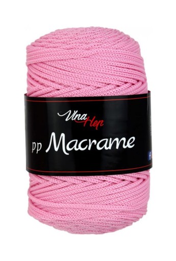 Struna Vlna-Hep pre MACRAME 2,5mm / ružová