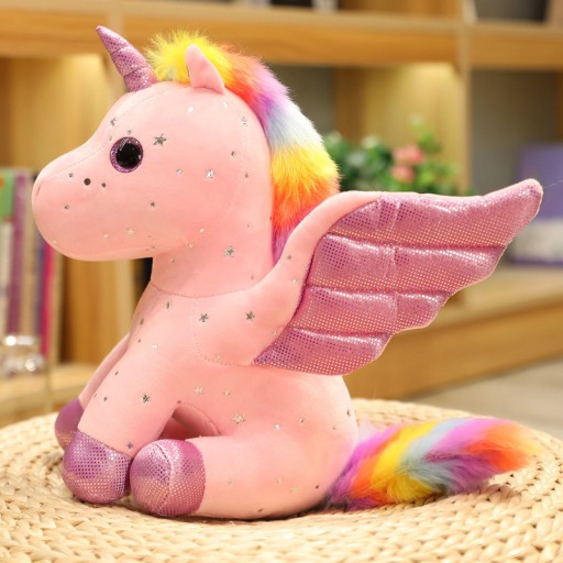 Roztomilý jednorožec plyšový maskot 14 CM kľúčenka