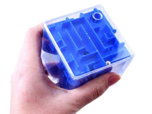 ZRUČNOSTNÁ HRA LABYRINT 3D KOCKOVÝ LOGICKÝ HÁDANKA