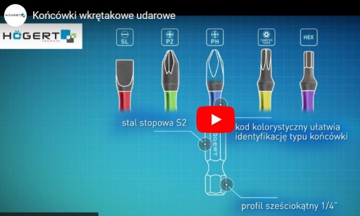 Nárazový skrutkovací bit PH2x25 1 ks HT1S122