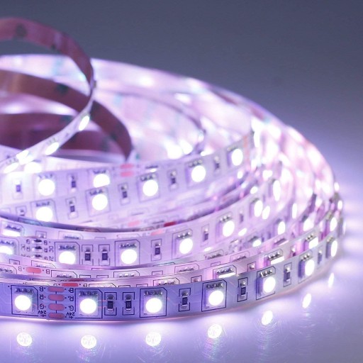 VODEODOLNÉ FAREBNÉ LED RGB LED PÁS VODEODOLNÉ SAMOLEPIACI 5m + DIAĽKOVÉ OVLÁDANIE